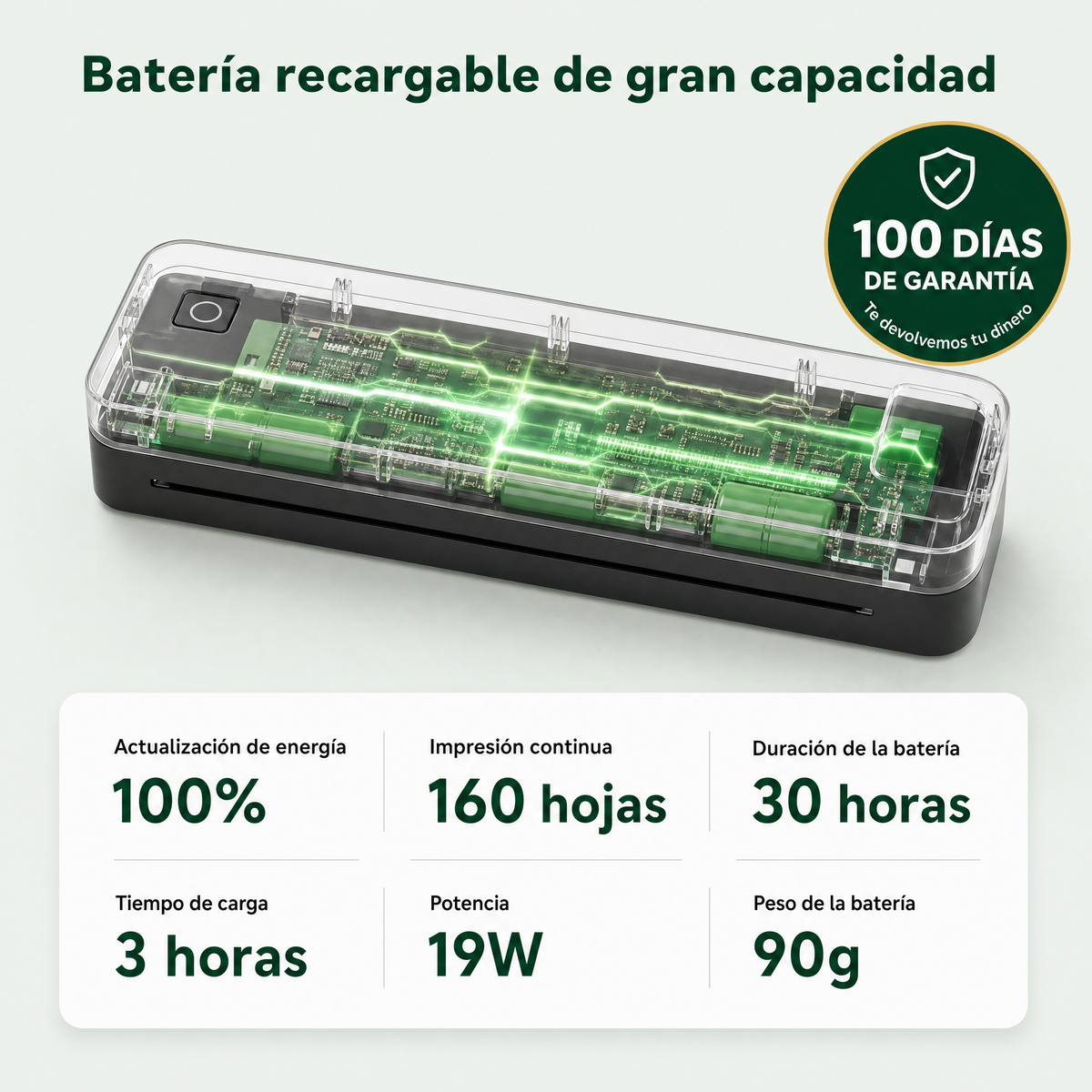 Impresora portátil sin tinta Welibex